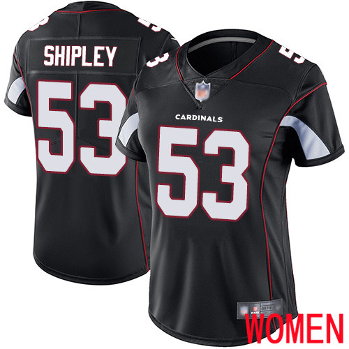 Arizona Cardinals Limited Black Women A.Q. Shipley Alternate Jersey NFL Football #53 Vapor Untouchable->arizona cardinals->NFL Jersey